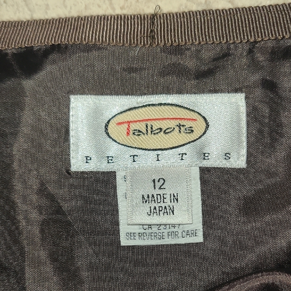 Talbots A-Line Skirt - Brown and Pink Plaid - Picture 3 of 7